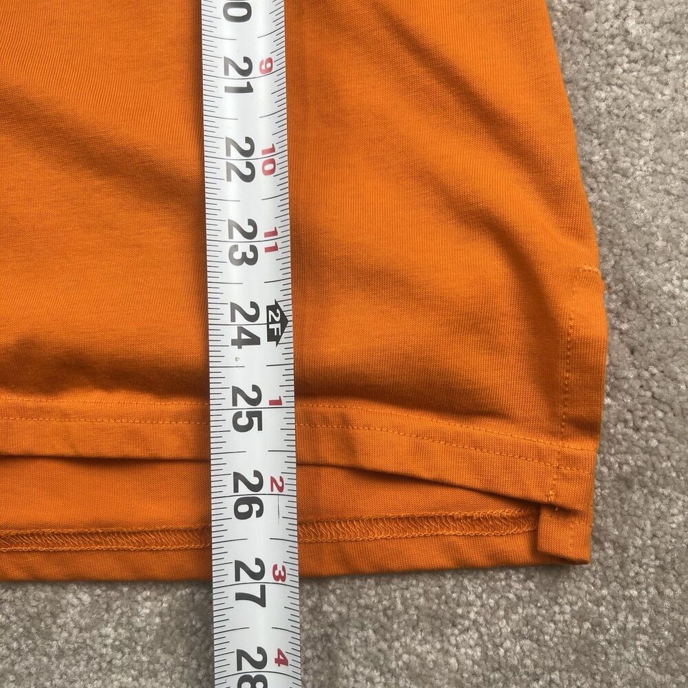 Mens Size Large Nike Dri-Fit Performance Active Wear Breathable Orange Tee Shirt - Picture 5 of 8